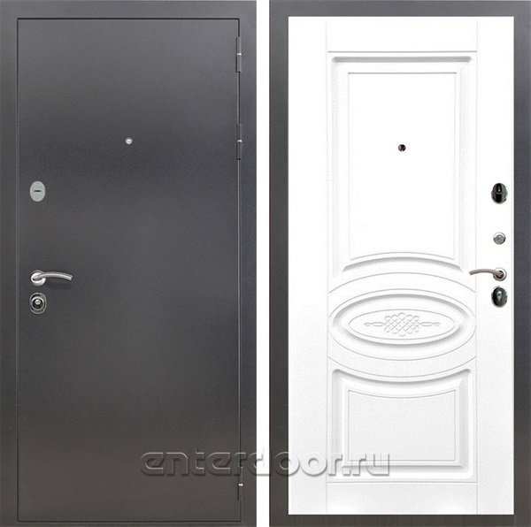Входная дверь Армада Престиж ФЛ-181 (Антик серебро / Белый матовый) - фото 88178