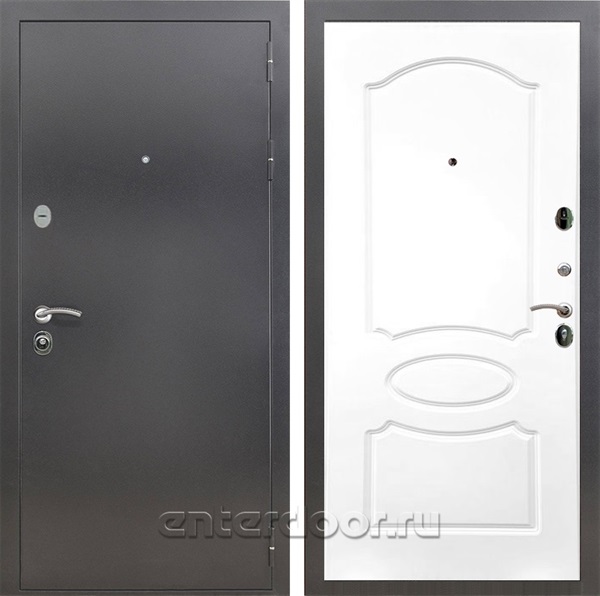 Входная дверь Армада Престиж ФЛ-128 (Антик серебро / Белый ясень) - фото 88463