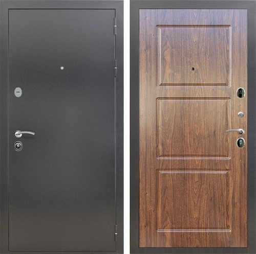 Входная дверь Престиж ФЛ-3 (Антик серебро / Берёза морёная) для установки в квартиру 16705