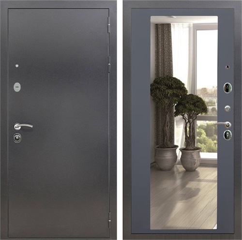 Входная дверь Престиж с зеркалом 2XL (Антик серебро / Графит софт) 22852 - фото 88818