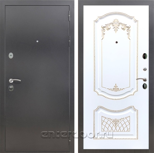 Входная дверь Армада Престиж ФЛ-317 (Антик серебро / Белый патина Золото) - фото 88857