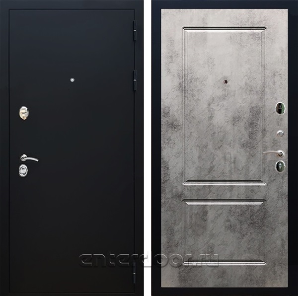 Входная дверь Армада Престиж ФЛ-117 (Черный Муар / Бетон темный) - фото 88930