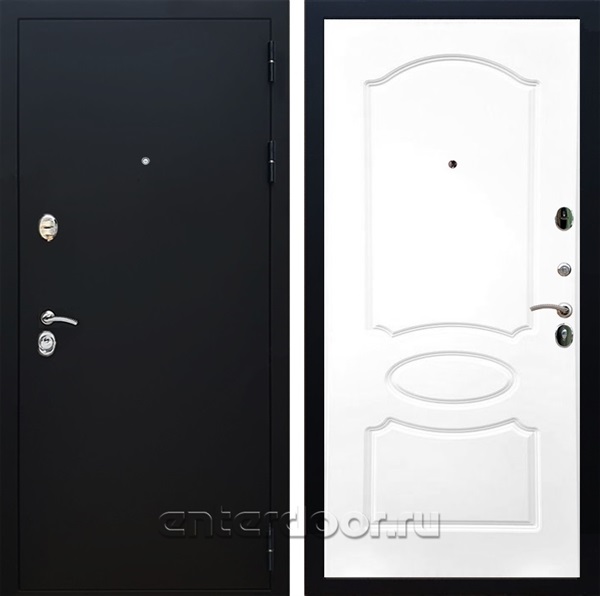 Входная дверь Армада Престиж ФЛ-128 (Черный Муар / Белый матовый) - фото 89481