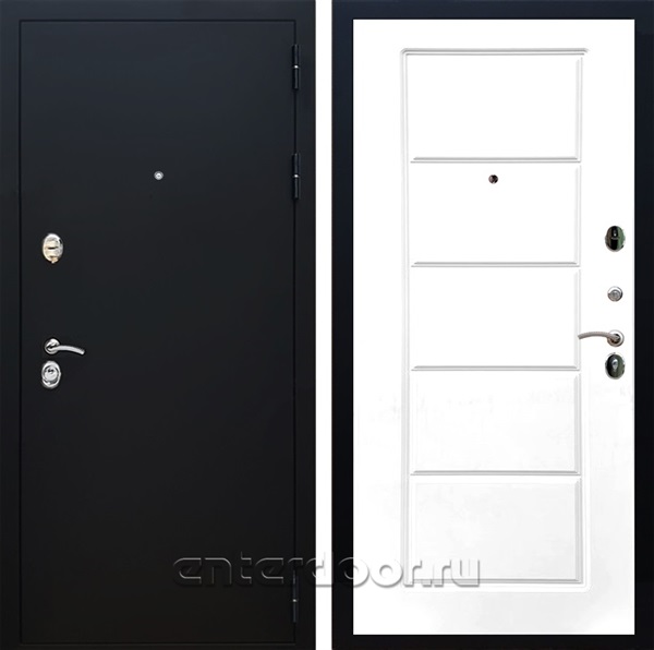 Входная дверь Армада Престиж ФЛ-39 (Черный Муар / Белый матовый) - фото 89549