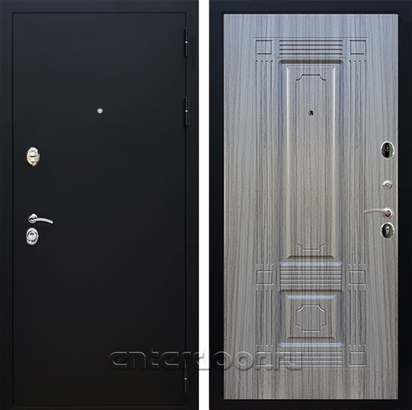 Входная дверь Армада Престиж ФЛ-2 (Черный Муар / Сандал серый) - фото 89697