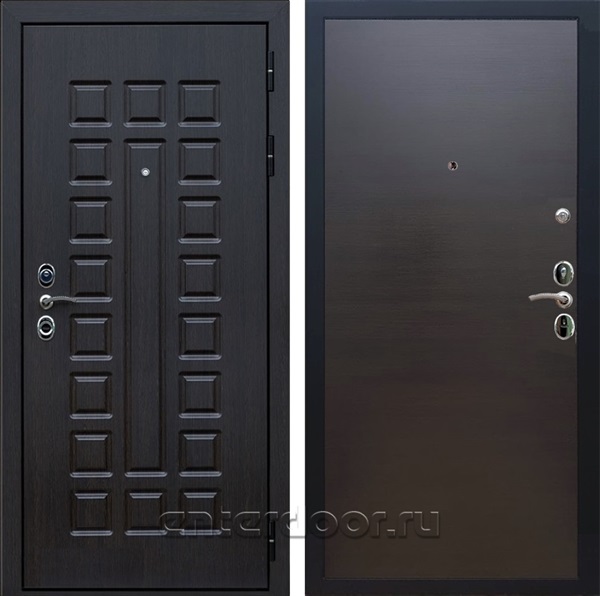 Входная металлическая дверь Сенатор 3К с замком Cisa Гладкая (Венге / Венге)