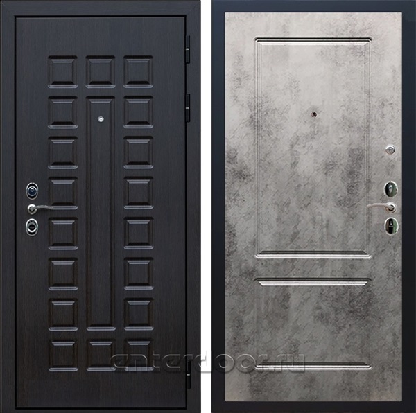 Входная металлическая дверь Сенатор 3К с замком Cisa ФЛ-117 (Венге / Бетон темный)