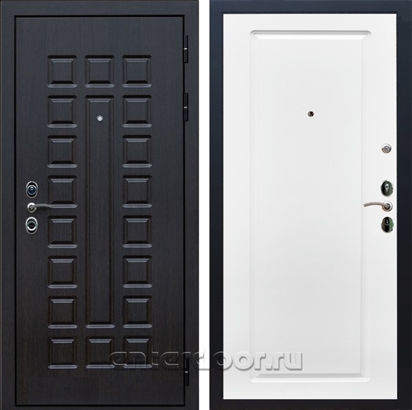Входная металлическая дверь Сенатор 3К с замком Cisa ФЛ-119 (Венге / Белый матовый)