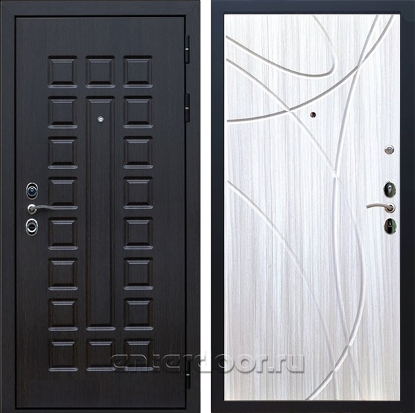 Входная металлическая дверь Сенатор 3К с замком Cisa ФЛ-247 (Венге / Сандал белый)