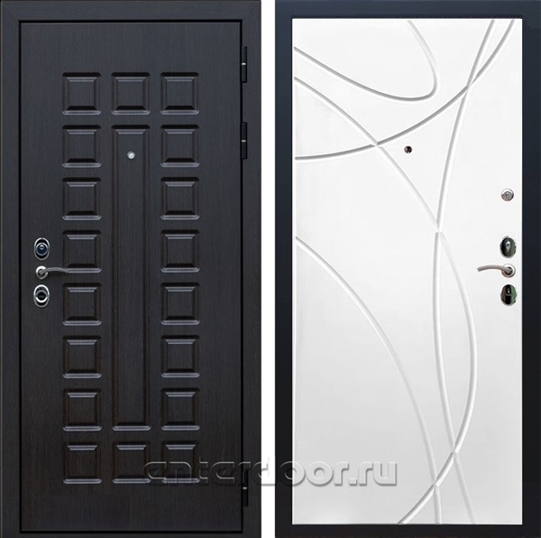 Входная металлическая дверь Сенатор 3К с замком Cisa ФЛ-247 (Венге / Белый ясень)