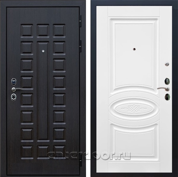 Входная металлическая дверь Сенатор 3К с замком Cisa ФЛ-181 (Венге / Белый ясень)