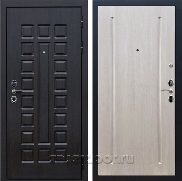 Входная металлическая дверь Сенатор 3К с замком Cisa ФЛ-68 (Венге / Беленый дуб)