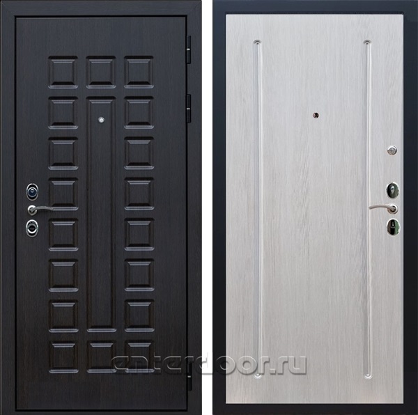 Входная металлическая дверь Сенатор 3К с замком Cisa ФЛ-68 (Венге / Лиственница беж)