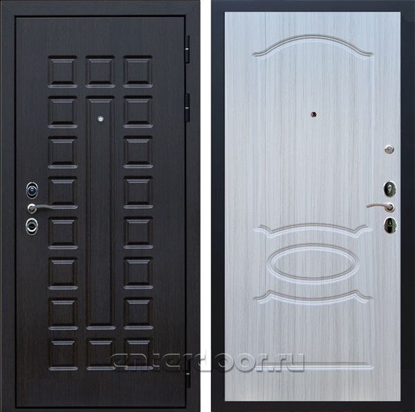 Входная металлическая дверь Сенатор 3К с замком Cisa ФЛ-128 (Венге / Сандал белый)