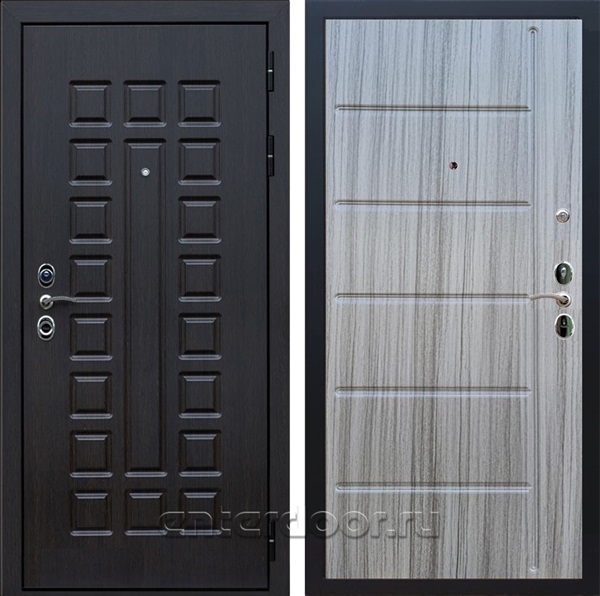 Входная металлическая дверь Сенатор 3К с замком Cisa ФЛ-102 (Венге / Сандал серый)