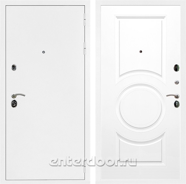 Входная дверь Армада Престиж ФЛ-016 (Белая шагрень / Белый матовый) - фото 91025