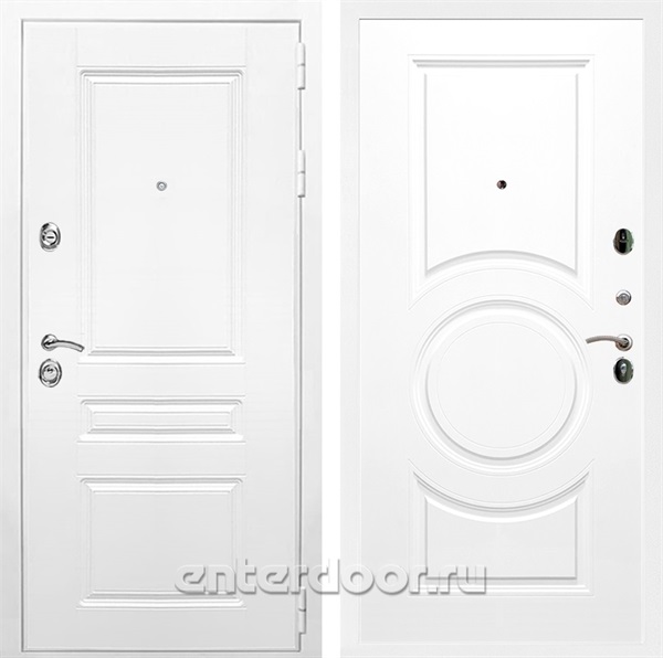 Входная металлическая дверь Армада Премиум Н ФЛ-016 (Белый / Белый)