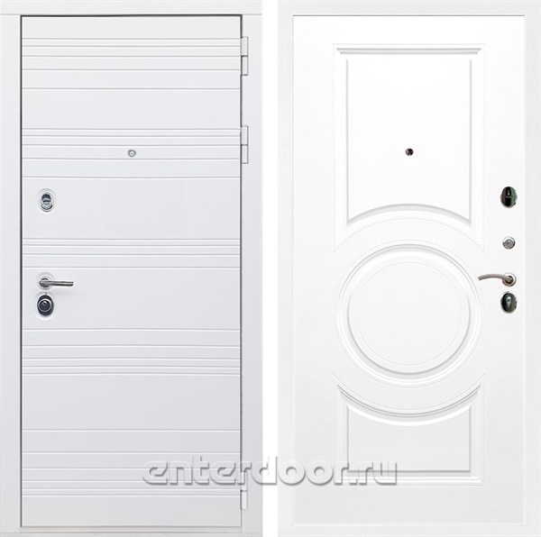 Входная дверь Армада Италия ФЛ-016 (Белый матовый / Белый матовый) - фото 91052
