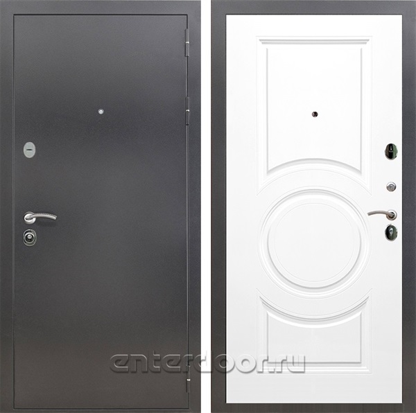 Входная дверь Армада Престиж ФЛ-016 (Антик серебро / Белый матовый) - фото 91088