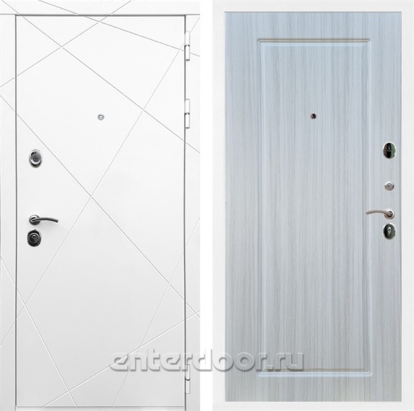 Входная дверь Армада Лофт ФЛ-119 (Белый матовый / Сандал белый) - фото 91220