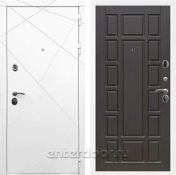 Входная дверь Армада Лофт ФЛ-244 (Белый матовый / Венге) - фото 91419