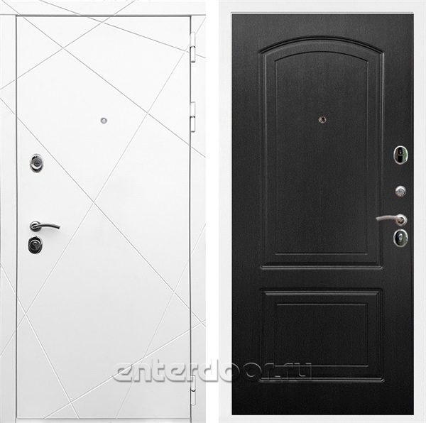 Входная дверь Армада Лофт ФЛ-138 (Белый матовый / Венге) - фото 91565