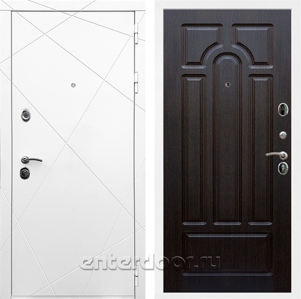 Входная дверь Армада Лофт ФЛ-58 (Белый матовый / Венге) - фото 91811