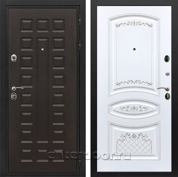 Входная металлическая дверь Армада Триумф 3К ФЛ-316 (Венге / Белый патина Серебро)