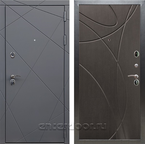 Входная дверь Армада Лофт ФЛ-247 (Графит софт / Венге) - фото 94581