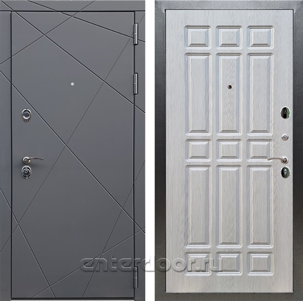 Входная дверь Армада Лофт ФЛ-33 (Графит софт / Лиственница беж) - фото 94729