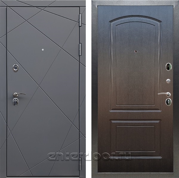 Входная дверь Армада Лофт ФЛ-138 (Графит софт / Венге) - фото 94771