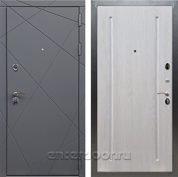 Входная дверь Армада Лофт ФЛ-68 (Графит софт / Лиственница беж) - фото 94857