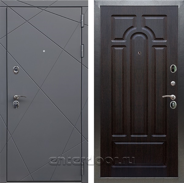 Входная дверь Армада Лофт ФЛ-58 (Графит софт / Венге) - фото 95073