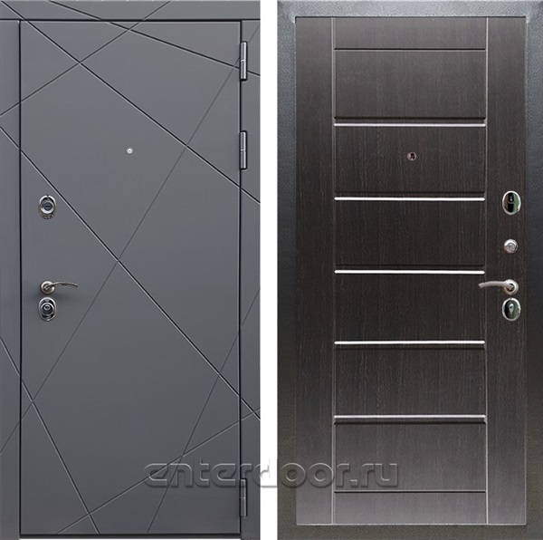 Входная дверь Армада Лофт Сити (Графит софт / Венге) - фото 95096