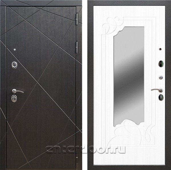 Входная дверь Армада Лофт с зеркалом ФЛЗ-147 (Венге / Белый ясень) - фото 95346