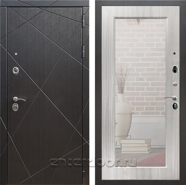 Входная дверь Армада Лофт с зеркалом Пастораль (Венге / Сандал белый) - фото 95348