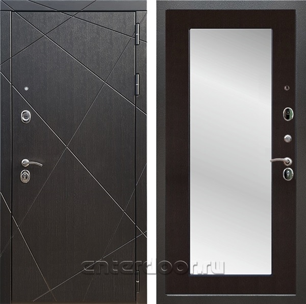 Входная дверь Армада Лофт с зеркалом Пастораль (Венге / Венге) - фото 95353
