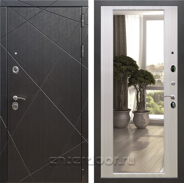 Входная дверь Армада Лофт с зеркалом 2XL (Венге / Сандал белый) - фото 95399