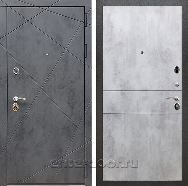 Входная дверь Армада Лофт ФЛ-290 (Бетон тёмный / Бетон светлый) - фото 96501