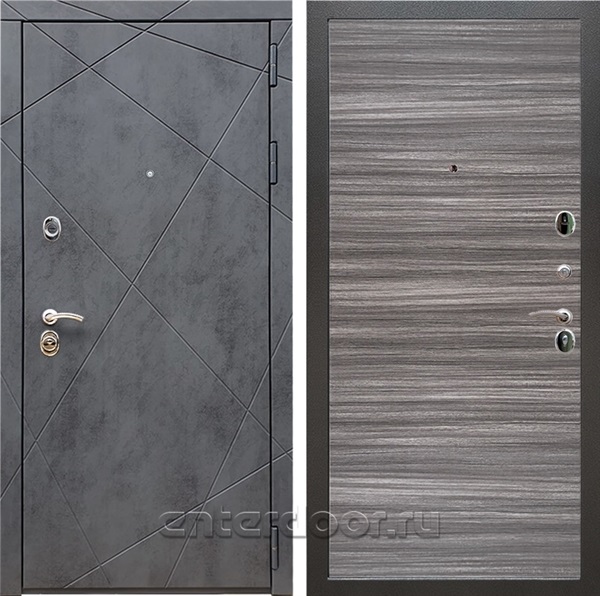 Входная дверь Армада Лофт Гладкая (Бетон тёмный / Сандал серый) - фото 96541