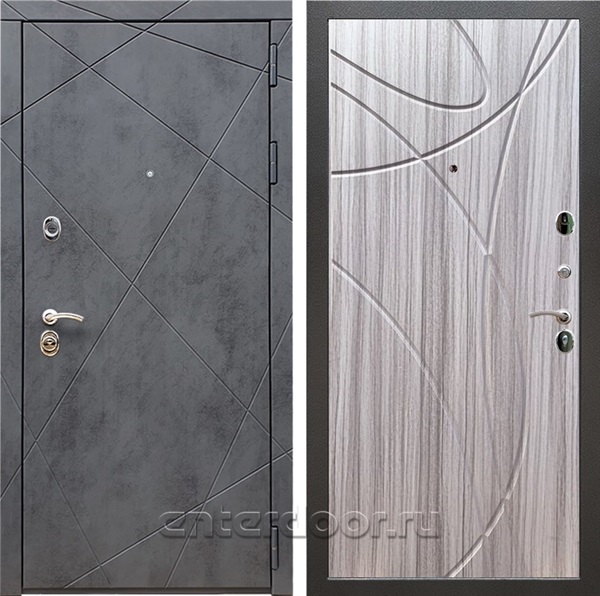Входная дверь Армада Лофт ФЛ-247 (Бетон тёмный / Сандал серый) - фото 96752