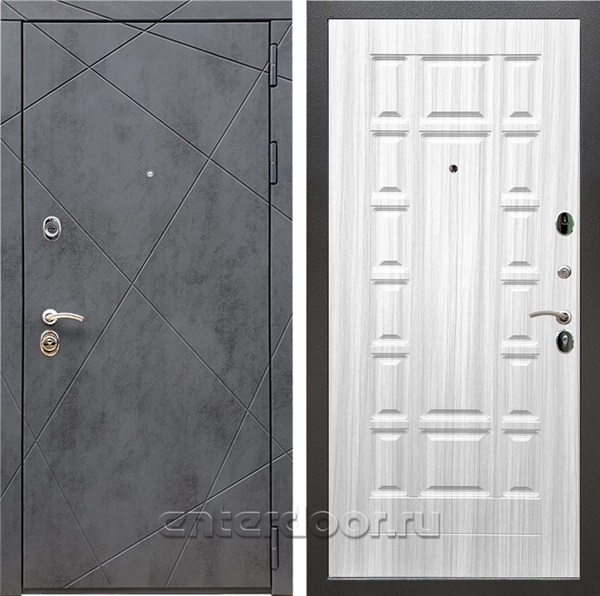 Входная дверь Армада Лофт ФЛ-244 (Бетон тёмный / Сандал белый) - фото 96786