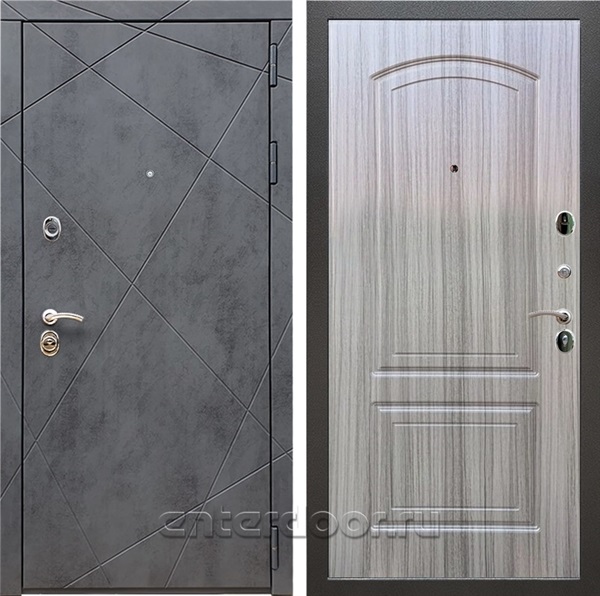 Входная дверь Армада Лофт ФЛ-138 (Бетон тёмный / Сандал серый) - фото 97005