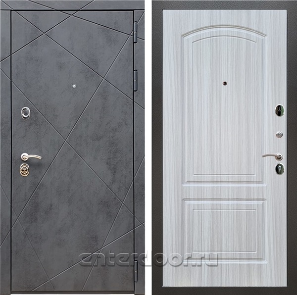 Входная дверь Армада Лофт ФЛ-138 (Бетон тёмный / Сандал белый) - фото 97013