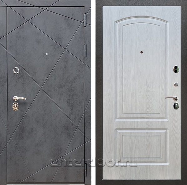 Входная дверь Армада Лофт ФЛ-138 (Бетон тёмный / Лиственница беж) - фото 97029
