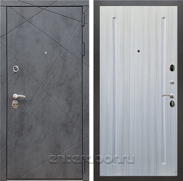 Входная дверь Армада Лофт ФЛ-68 (Бетон тёмный / Сандал белый) - фото 97068