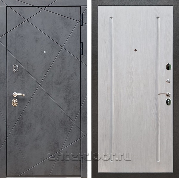 Входная дверь Армада Лофт ФЛ-68 (Бетон тёмный / Лиственница беж) - фото 97075