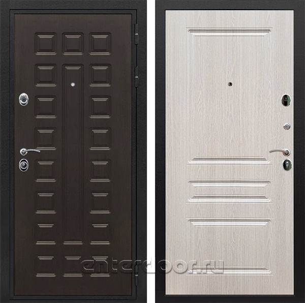 Входная металлическая дверь Сенатор Престиж ФЛ-243 (Венге / Дуб белёный)