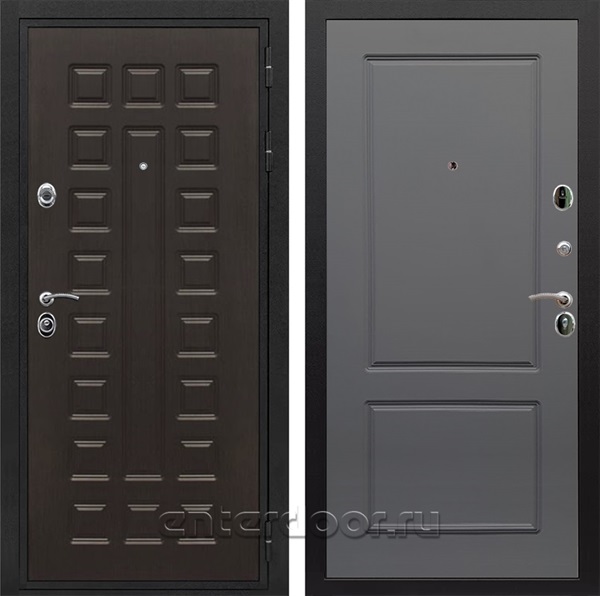 Входная металлическая дверь Сенатор Престиж ФЛ-117 (Венге / Графит софт)