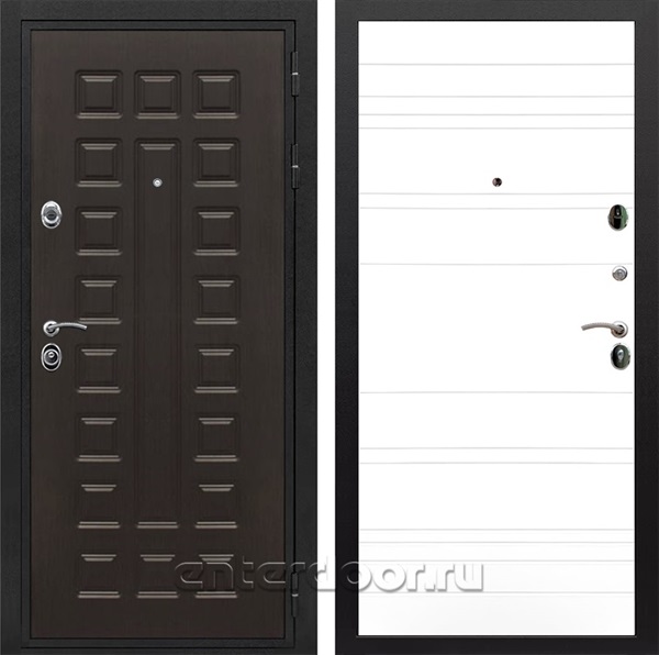 Входная металлическая дверь Сенатор Престиж ФЛ-14 (Венге / Белый матовый)